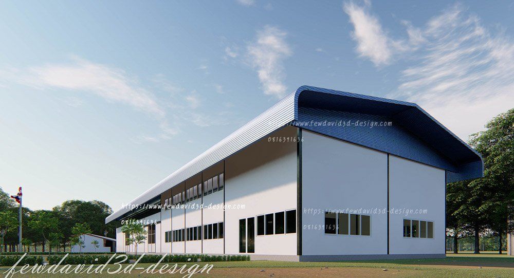 รับออกแบบโรงงาน โกดัง บ้านพักคนงาน