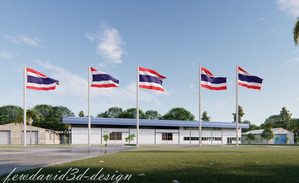 รับออกแบบโรงงาน โกดัง บ้านพักคนงาน