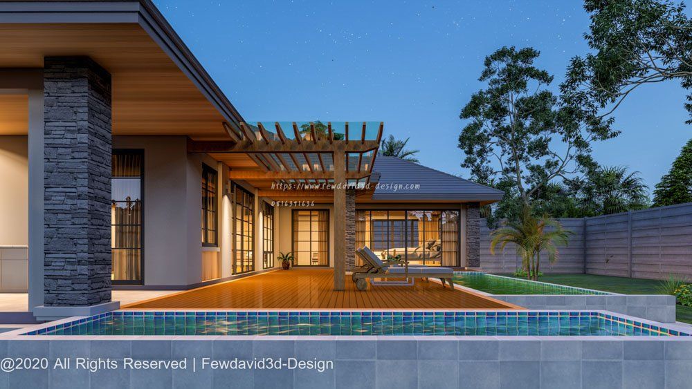 รับออกแบบบ้านชั้นเดียว