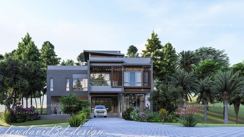 รับออกแบบบ้านโมเดิร์น