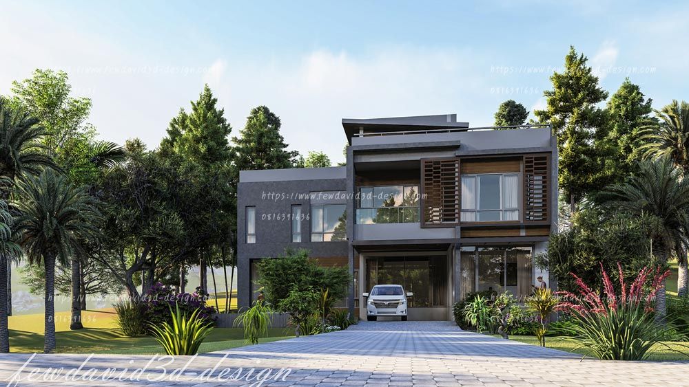 รับออกแบบบ้านโมเดิร์น