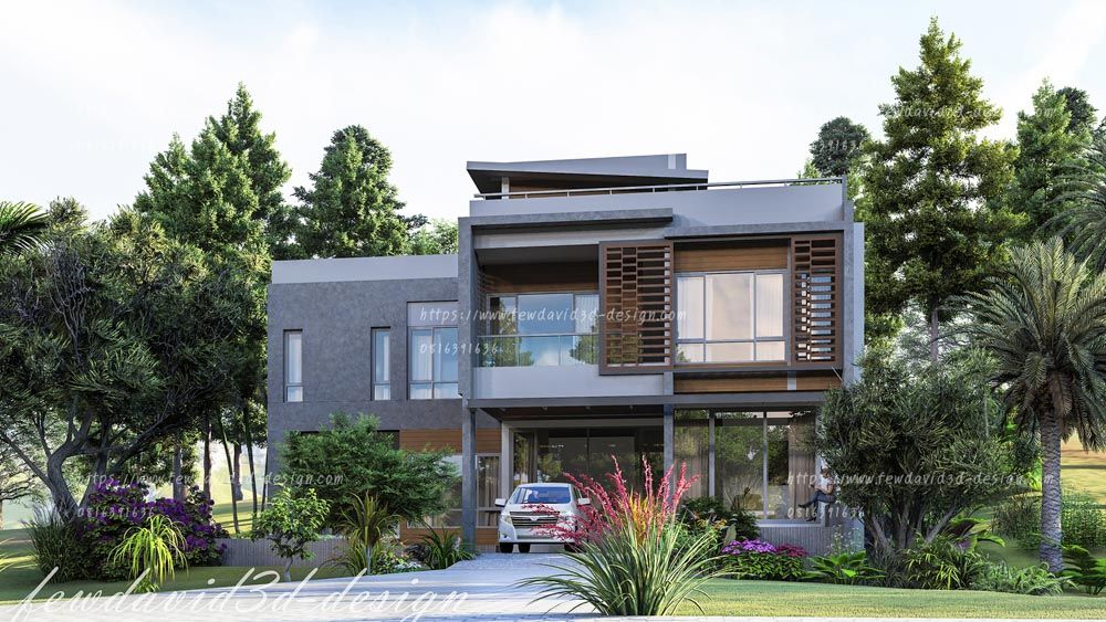 รับออกแบบบ้านโมเดิร์น