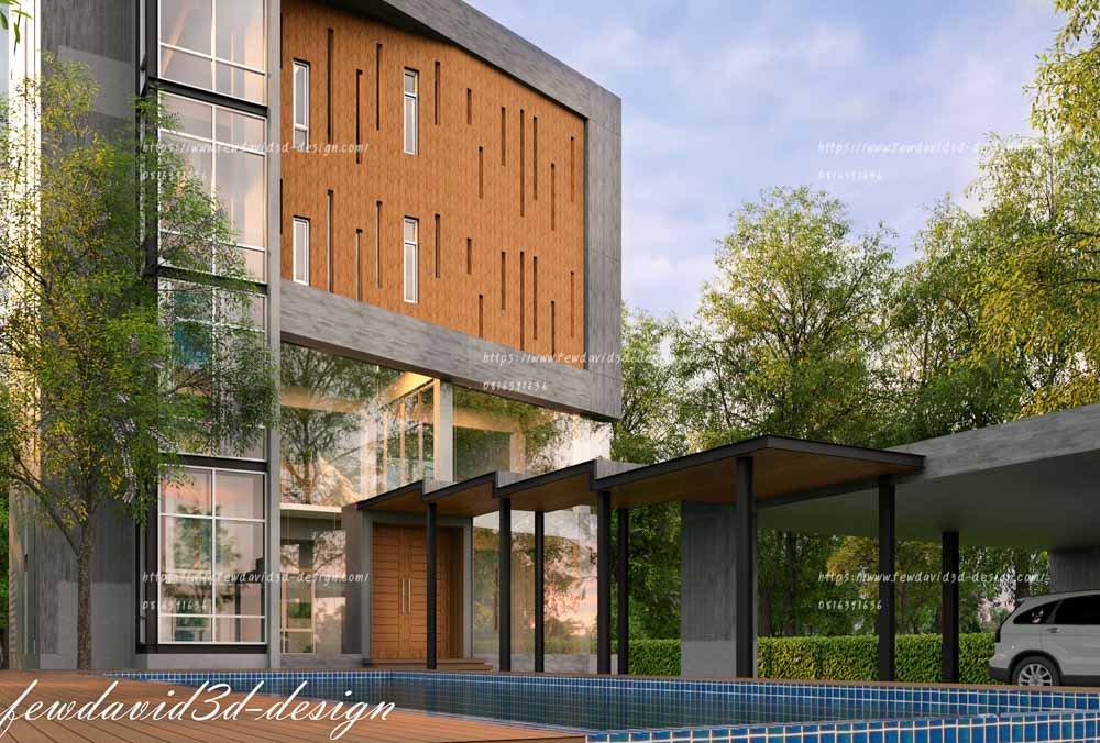 รับออกแบบบ้านทุกสไตล์ ตอบโจทย์ทุกความต้องการ ทีมงานมืออาชีพ ประสบการณ์สูง FEWDAVID3D-DESIGN
