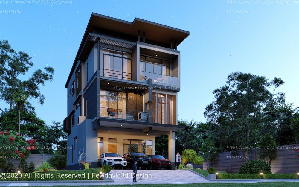 รับ ออกแบบ บ้าน 3 ชั้น