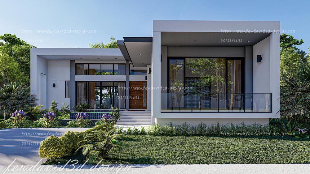 รับออกแบบบ้านชั้นเดียว