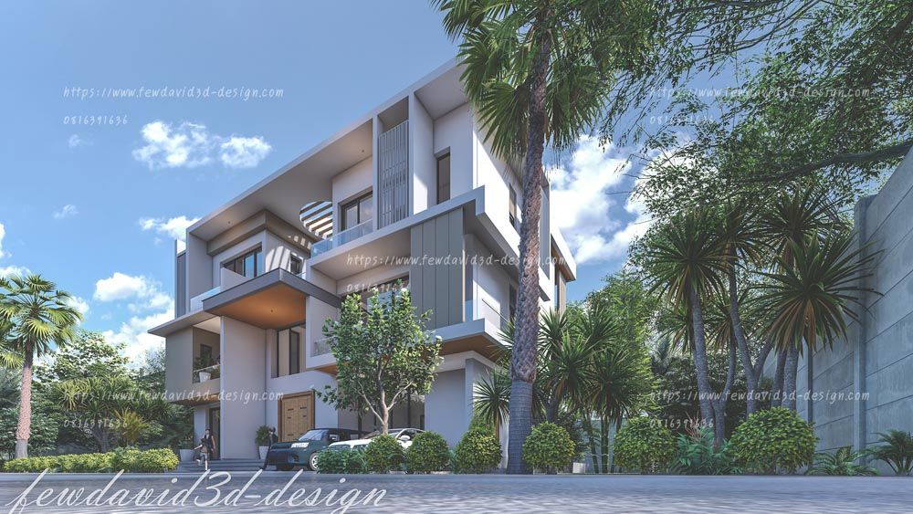 บ้าน3ชั้น,7ห้องนอน,โมเดิร์น,สถาปนิก