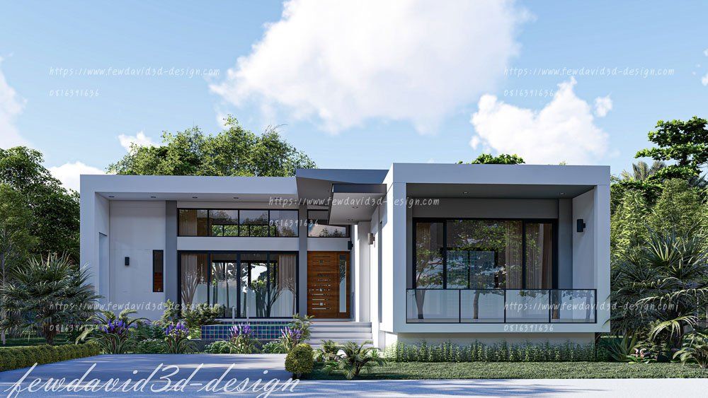 รับออกแบบบ้านชั้นเดียว