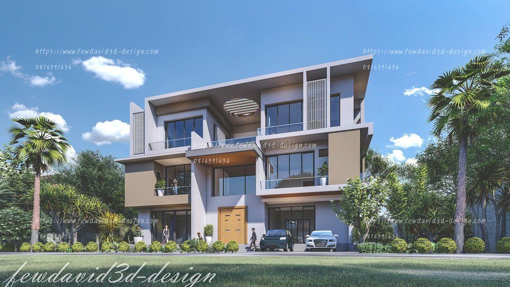 บ้าน3ชั้น,7ห้องนอน,โมเดิร์น,สถาปนิก