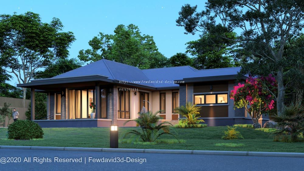 รับออกแบบบ้านชั้นเดียว