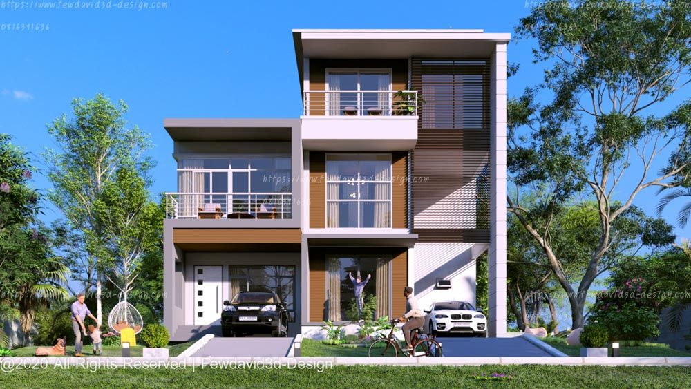 รับออกแบบทาวน์โฮม