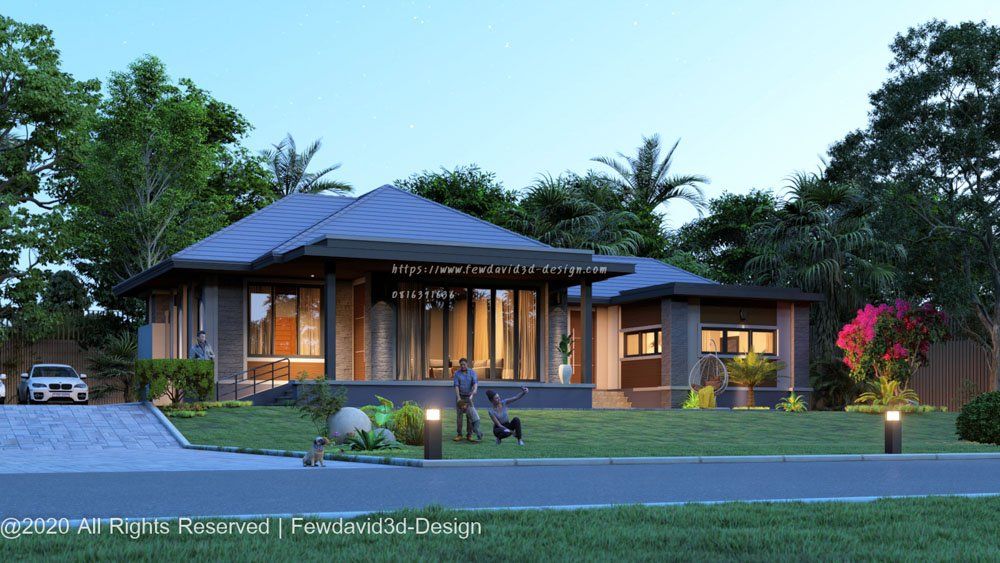 รับออกแบบบ้านชั้นเดียว