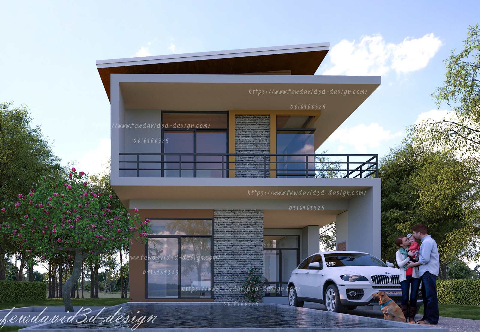 รับออกแบบบ้าน2ชั้น