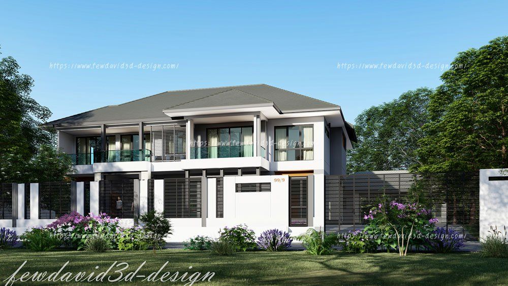 รับออกแบบบ้าน 2ชั้น