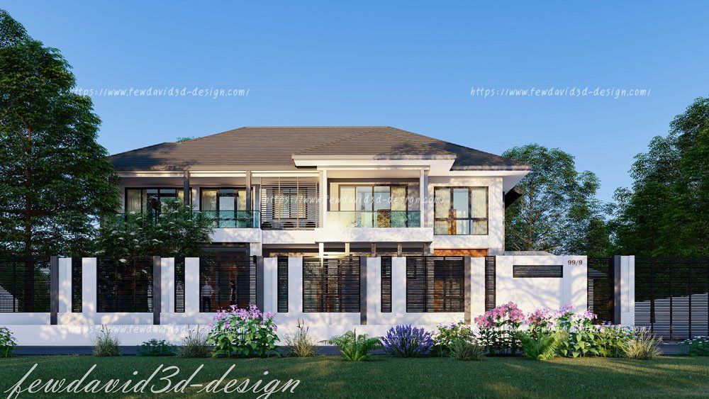 รับออกแบบบ้าน 2ชั้น