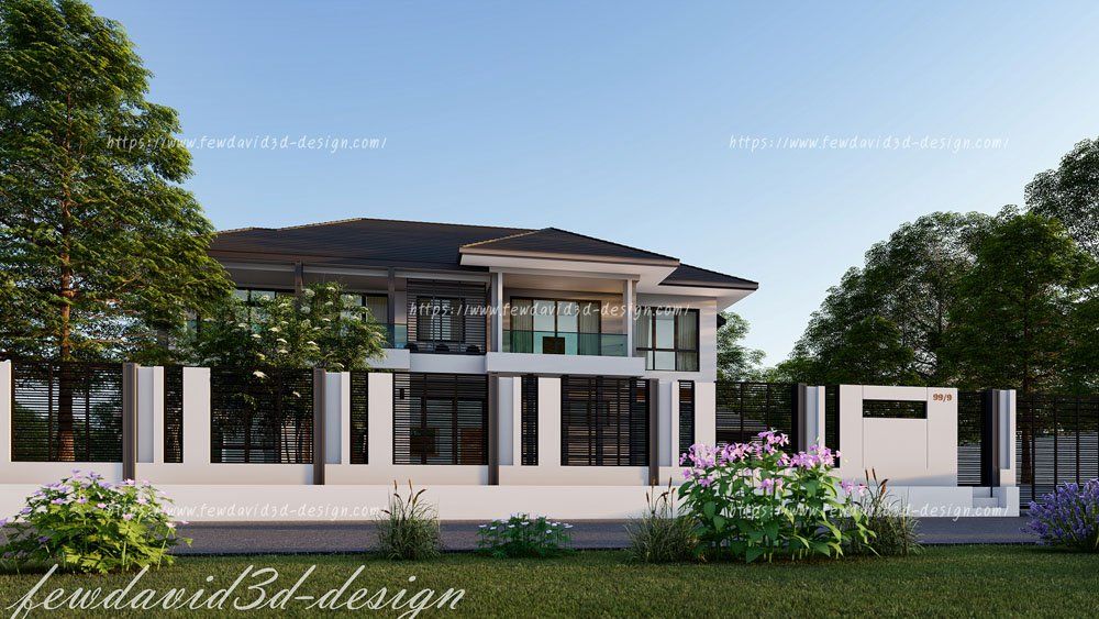 รับออกแบบบ้าน 2ชั้น