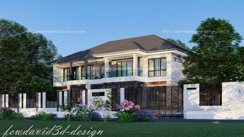 รับออกแบบบ้าน 2ชั้น