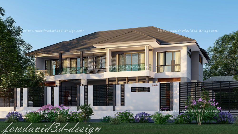 รับออกแบบบ้าน 2ชั้น