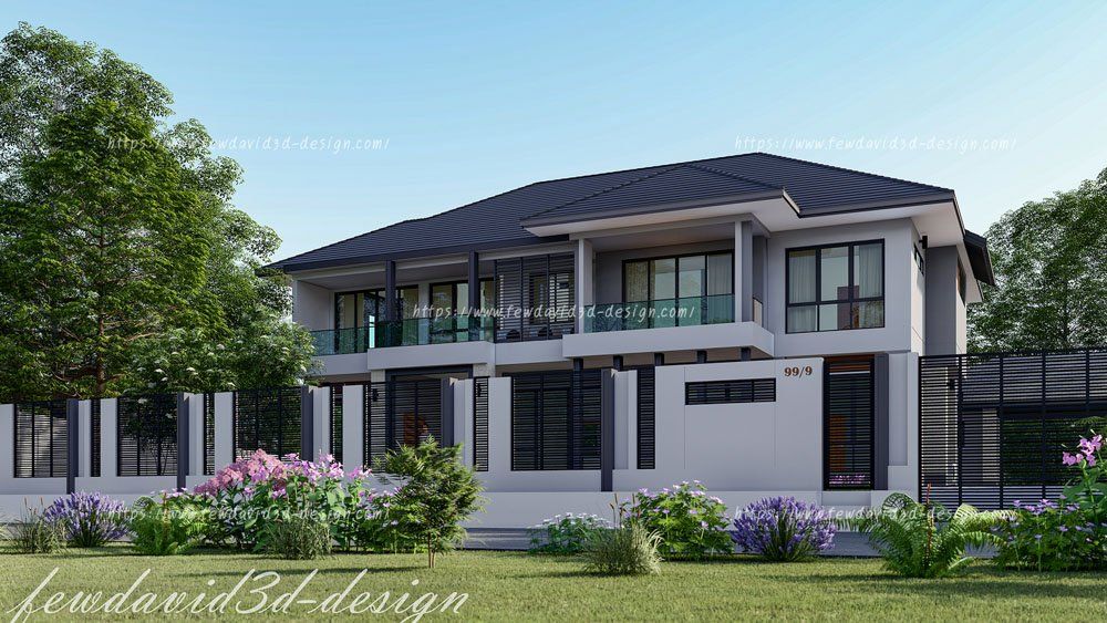 รับออกแบบบ้าน 2ชั้น