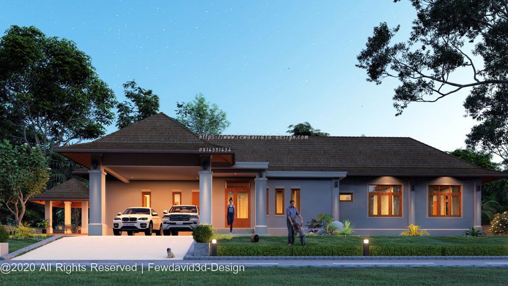 รับออกแบบบ้านชั้นเดียว