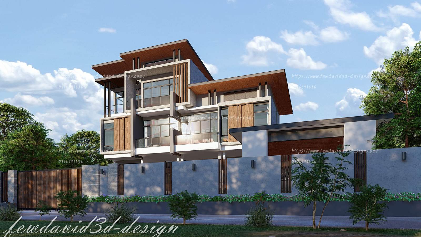 รับออกแบบบ้าน 3 ชั้น