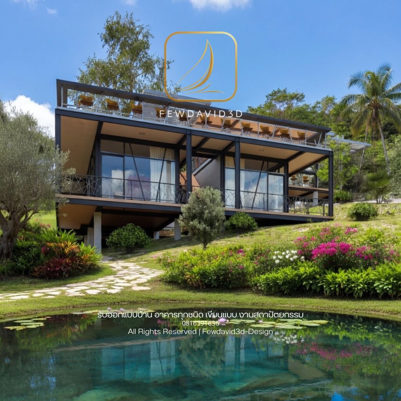 รับออกแบบร้านกาแฟ ร้านอาหาร