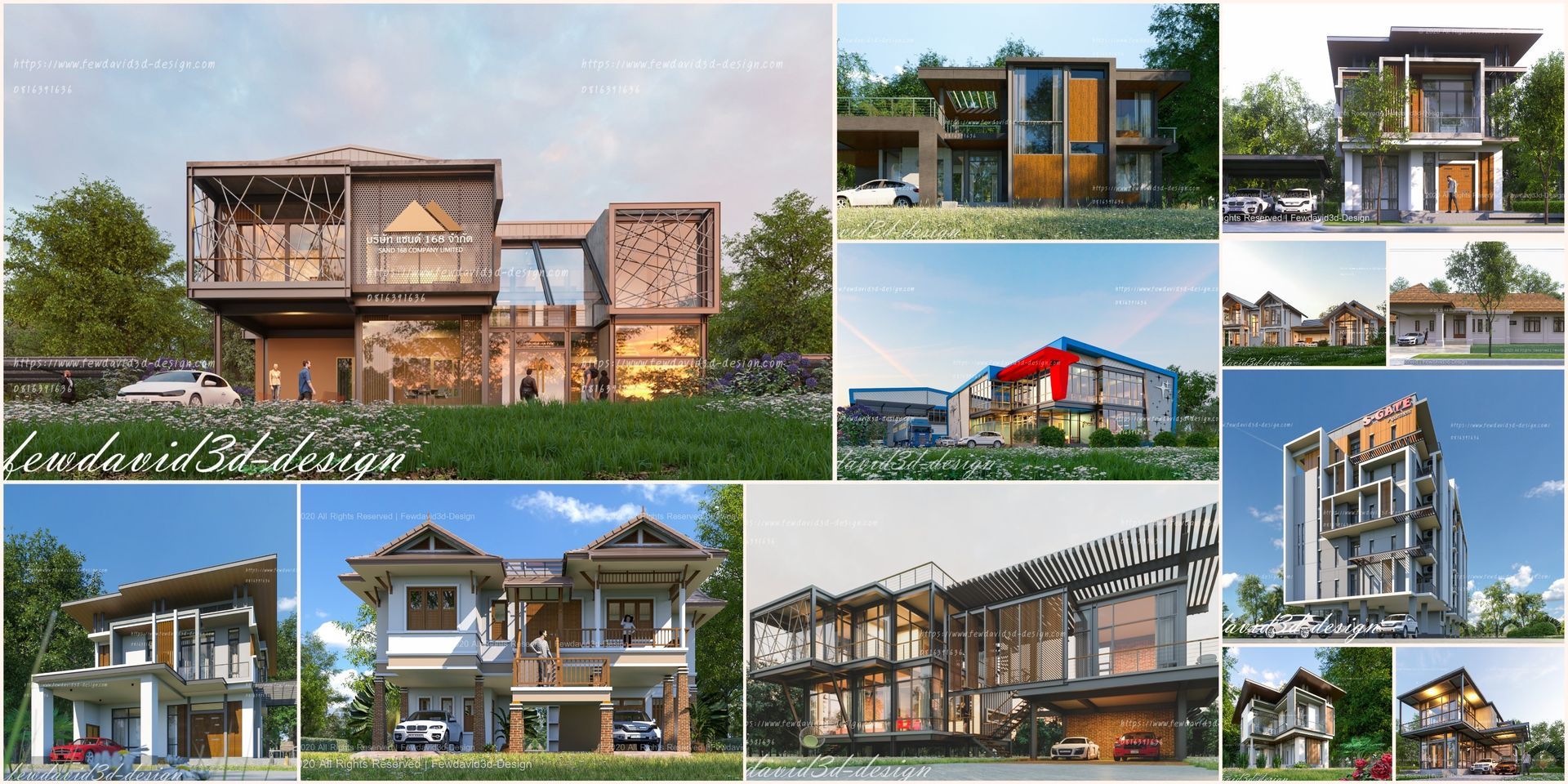 ภาพเปอร์สเปคตีฟ 3D สวยงาม สะท้อนถึงมุมมองทางด้านการออกแบบโดยสถาปนิก