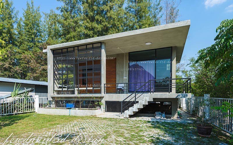 รับออกแบบบ้าน modern loft