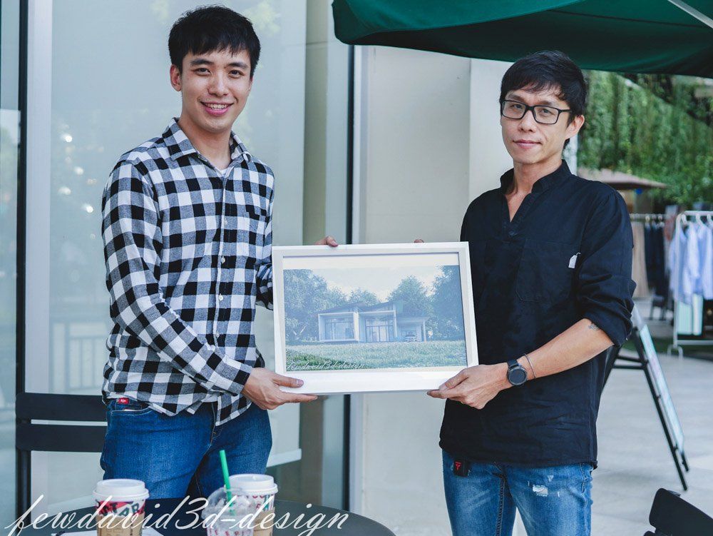 บ้านพักอาศัยชั้นเดียว มีดาดฟ้า อ.เชียงคำ จ.พะเยา คุณกฤติณ หายทุกข์