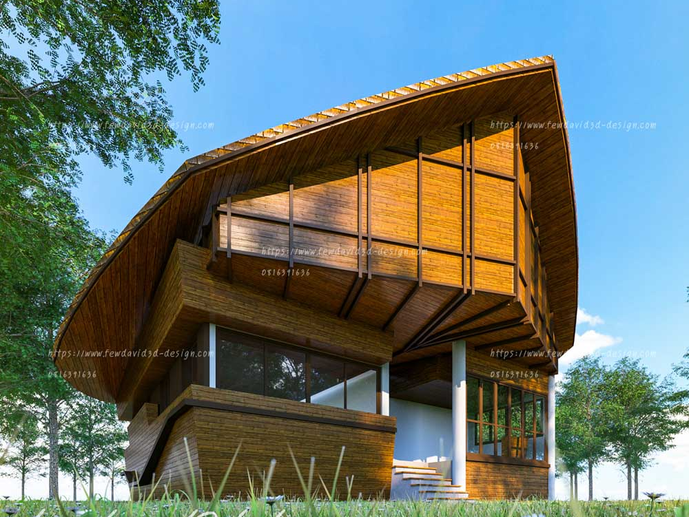 บ้านพักอาศัยชั้นเดียว,แบบบ้านพักตากอากาศ