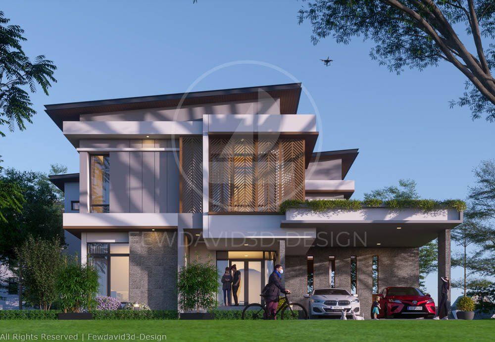 ภาพบ้านแบบโมเดิร์น