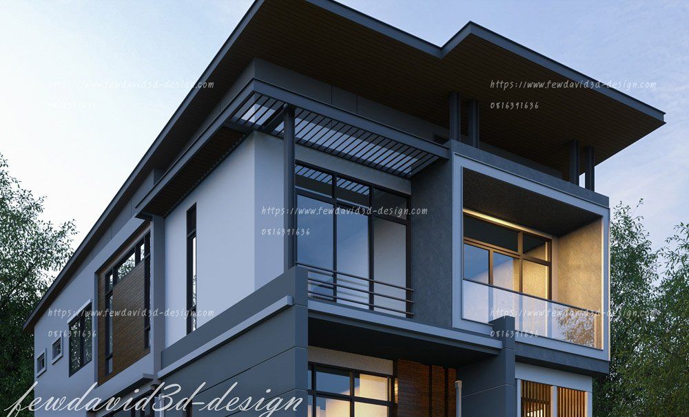 รับออกแบบบ้าน 3 ชั้น