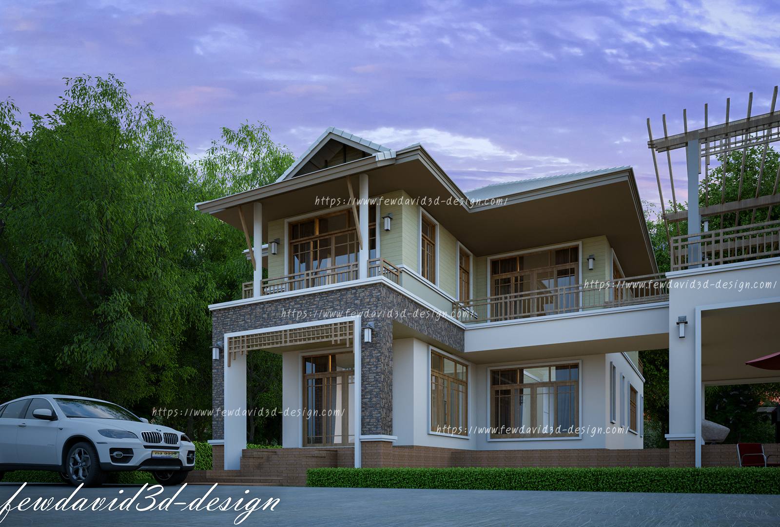 บ้านพักอาศัย2ชั้น อ.เวียงสระ จ.สุราษฎร์ธานี บริษัท 3dformwork