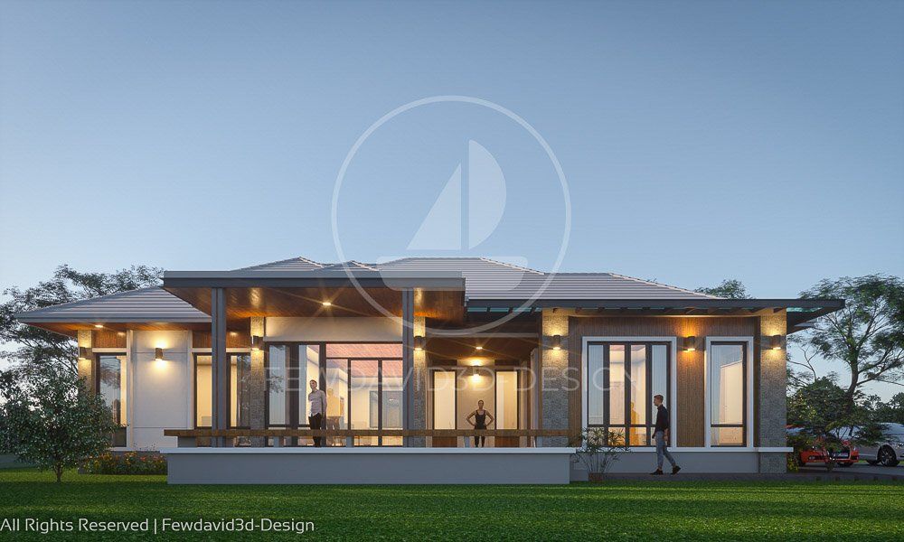 รับออกแบบบ้านชั้นเดียว