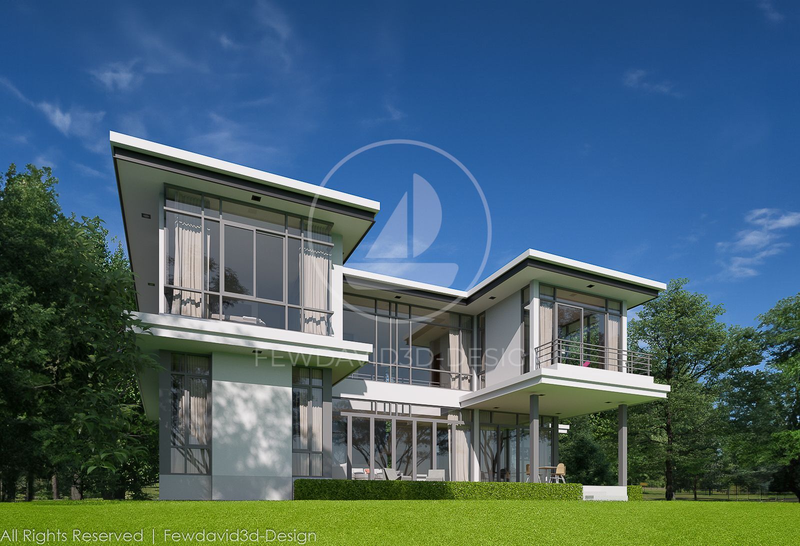 แบบบ้านสำเร็จรูป 2ชั้น 5ห้องนอน 5ห้องน้ำ 343.2 ตร.ม.