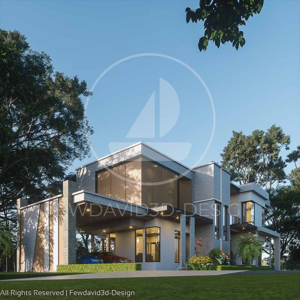 รับออกแบบบ้าน2ชั้น