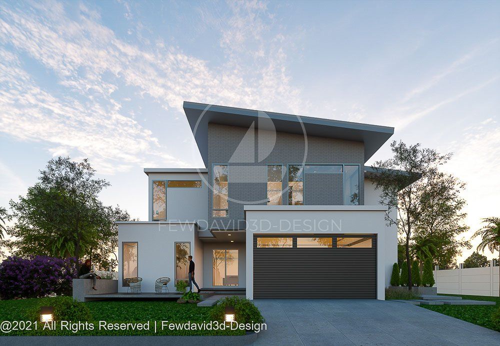 บ้านพักอาศัย2ชั้นสไตล์มินิมอล 5ห้องนอน 6ห้องน้ำ