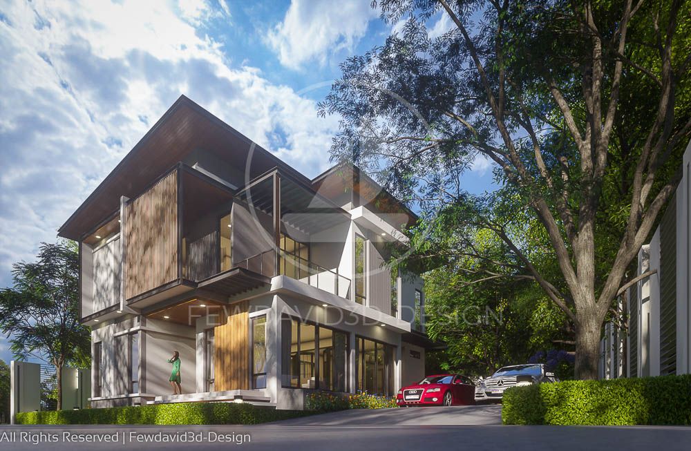 บ้าน2ชั้น,สถาปนิก,รับออกแบบบ้าน