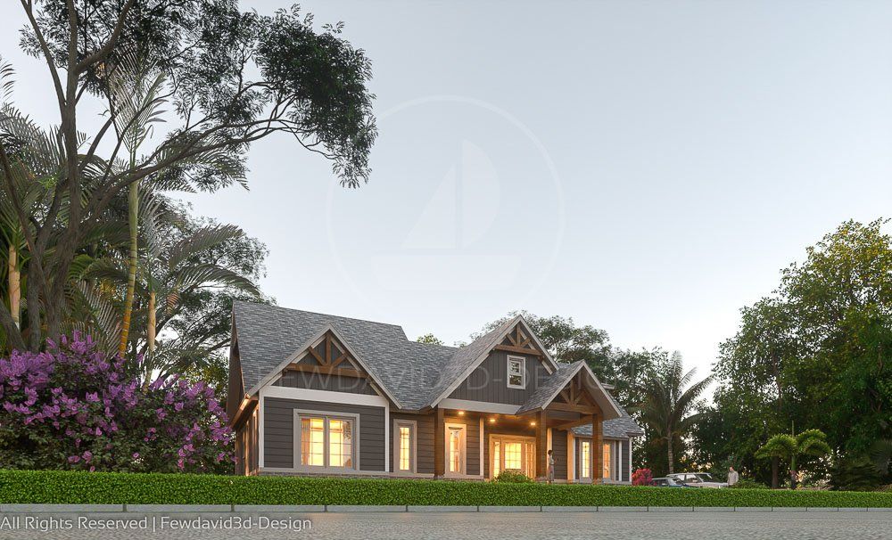 บ้านพักชั้นเดียว,สถาปนิก,ออกแบบ