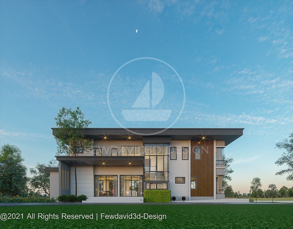 บ้านพักตากอากาศ,สถาปนิก,2ชั้น,โมเดิร์น