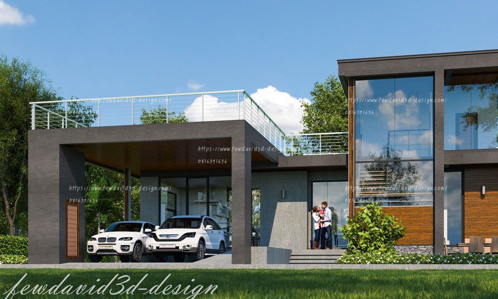 บ้านโมเดิร์น 2 ชั้น