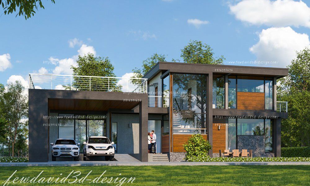 บ้านโมเดิร์น 2 ชั้น