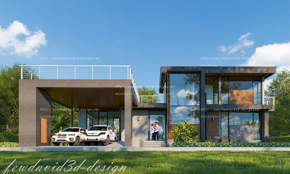 บ้านโมเดิร์น 2 ชั้น