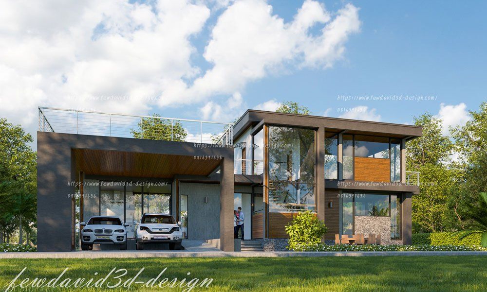 บ้านโมเดิร์น 2 ชั้น