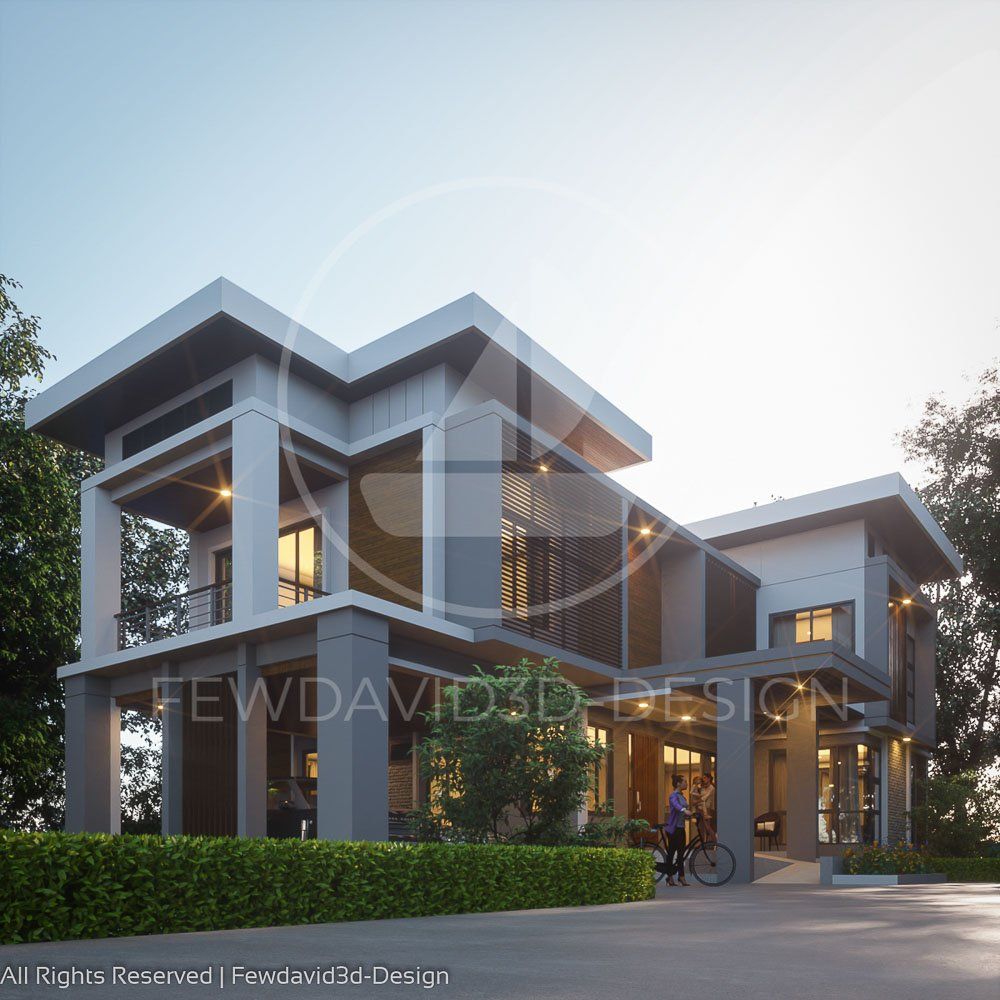 ภาพบ้านแบบโมเดิร์น