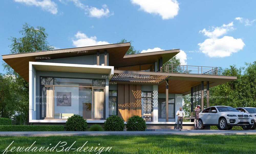 รับออกแบบบ้าน โมเดิร์น