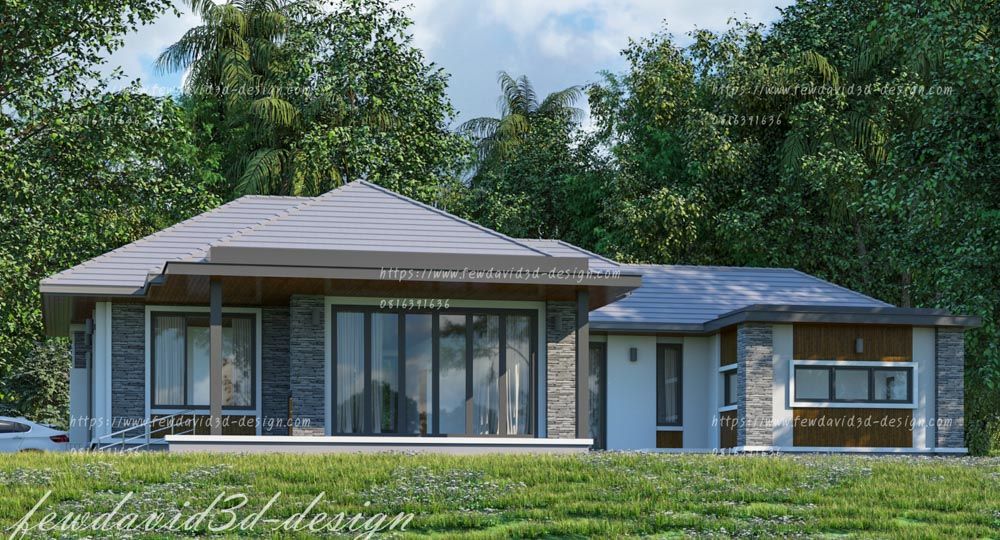 บ้านพักอาศัยชั้นเดียว 3ห้องนอน จ.นครปฐม Mr.Bhuwadon Meerit