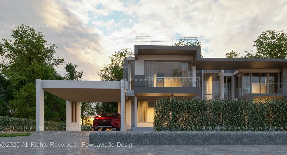 แบบบ้านโมเดิร์น2ชั้น