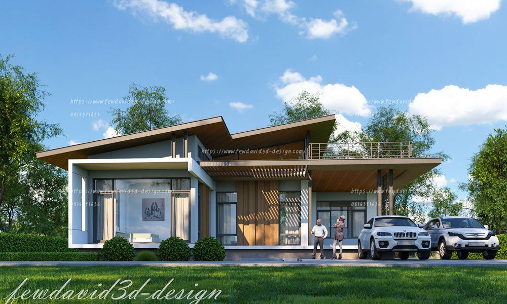 รับออกแบบบ้าน โมเดิร์น