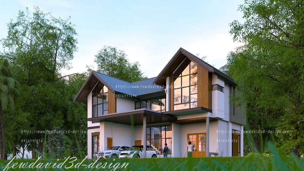 รับออกแบบบ้าน,บ้าน2ชั้น,สถาปนิก,วิศวกร,เขียนแบบ,โมเดิร์น