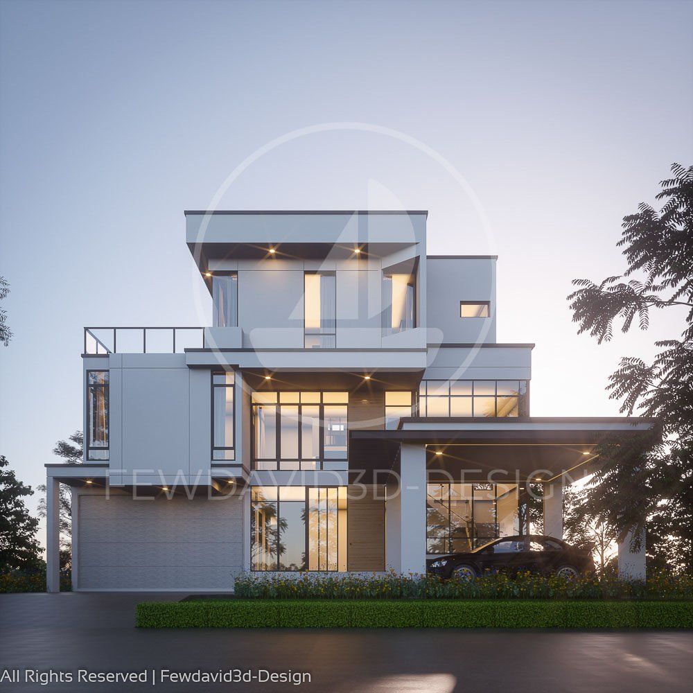 ภาพบ้านแบบโมเดิร์น